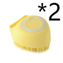 2-in-1 Pet Grooming Brush-Silicone Dog & Cat Grooming Brush