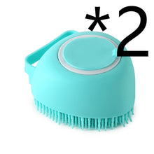 2-in-1 Pet Grooming Brush-Silicone Dog & Cat Grooming Brush