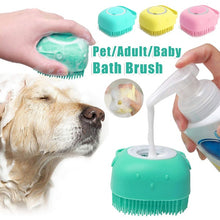 2-in-1 Pet Grooming Brush-Silicone Dog & Cat Grooming Brush