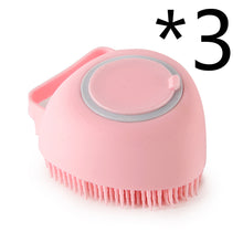 2-in-1 Pet Grooming Brush-Silicone Dog & Cat Grooming Brush
